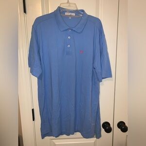 Men's Blue bald head Polo Shirt